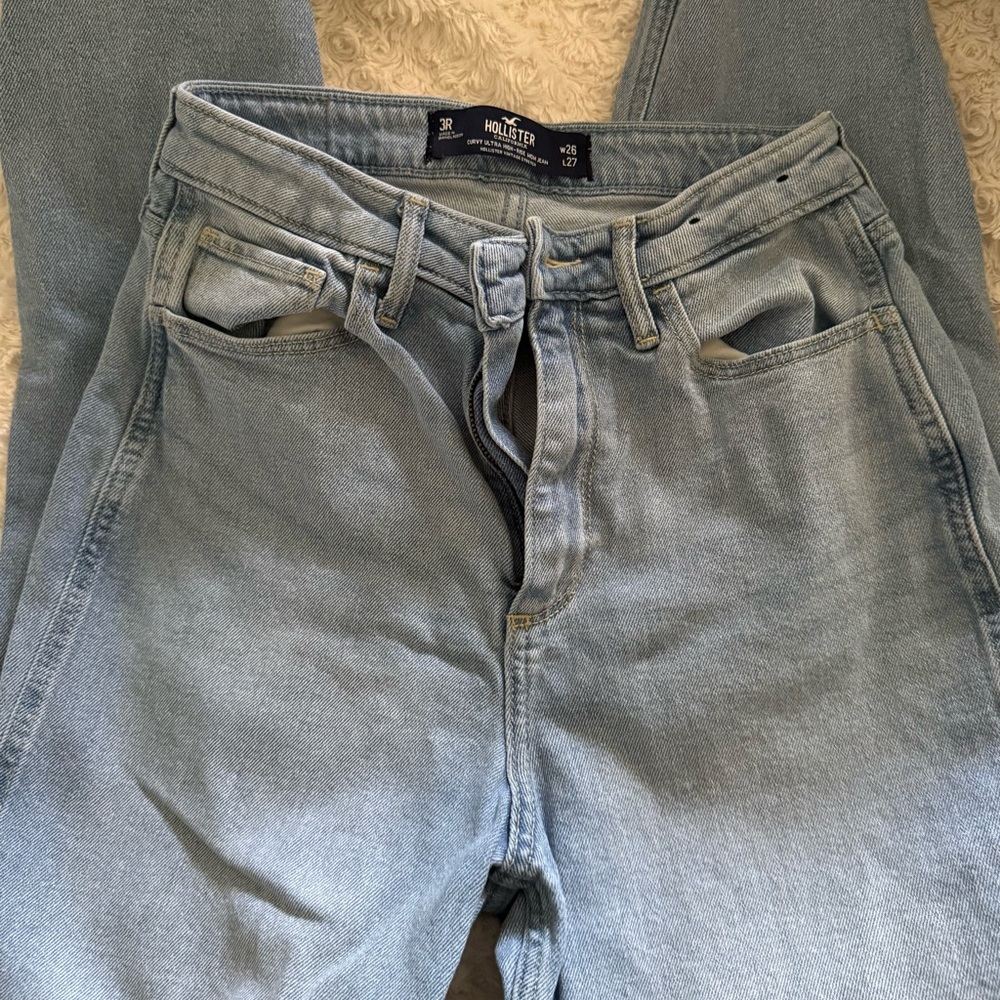 🎆 5 for 30$ 🎆 Hollister Curvy Ultra High-Rise Light Blue Jeans